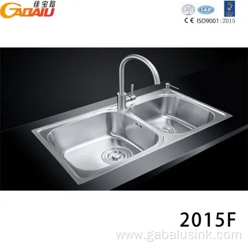 Easy to clean Home Two Bowl Kitchen Sink
